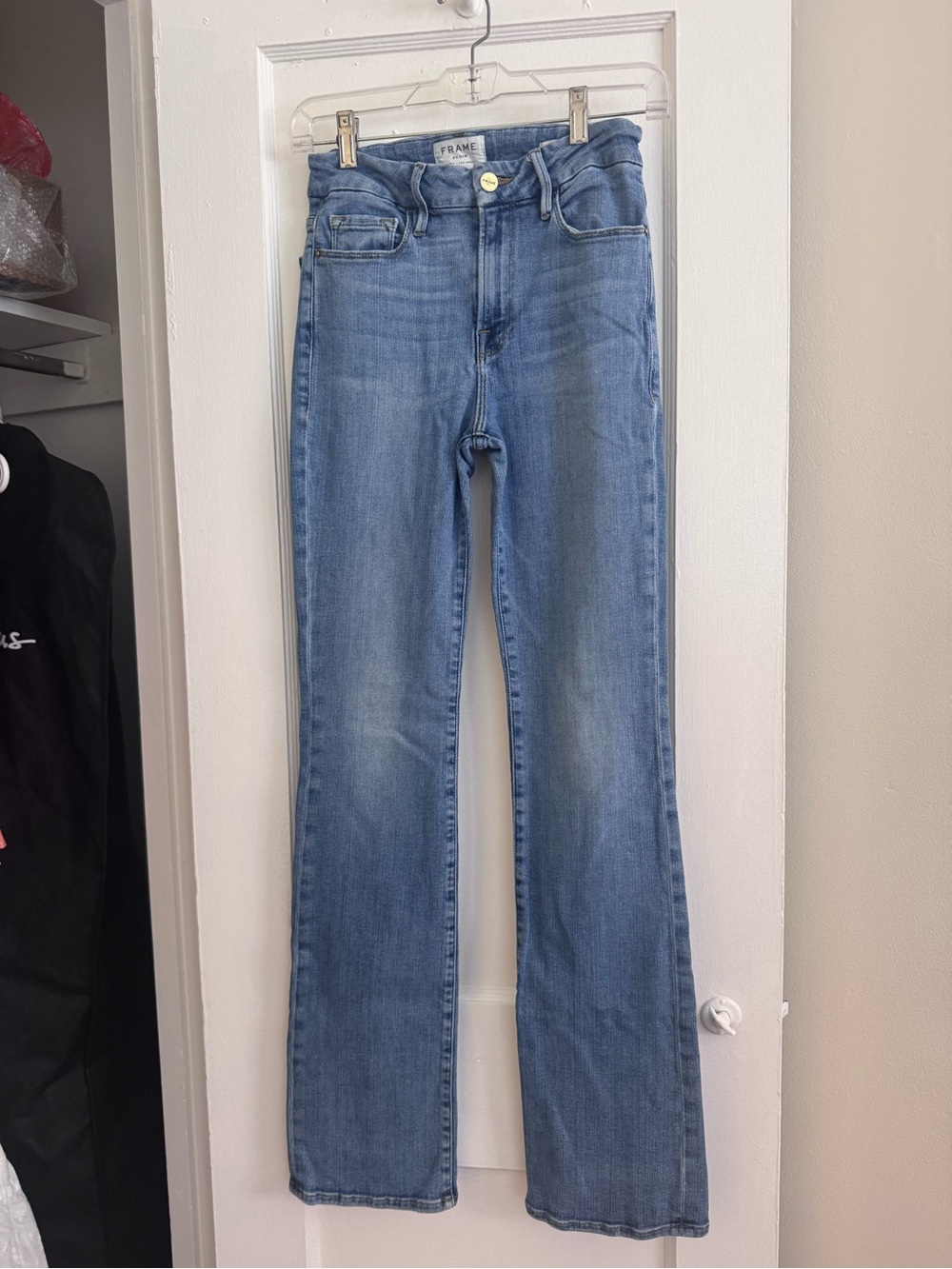Frame Denim Medium Blue Flare Jeans